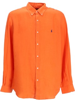 polo ralph lauren camiseria hombre cubdppcs-long sleeve-sport shirt - 710966294002 kona orange