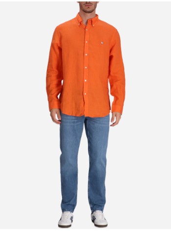 polo ralph lauren shirt mancubdppcs-long sleeve-sport shirt - 710966294002 kona orange 2