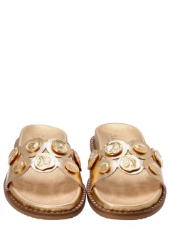 kotris sandals sandal womanaphrodite coins sandal - 14856 gold