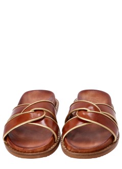 kotris sandals sandalia mujer fussbett desmos sandal - 14628 caramel