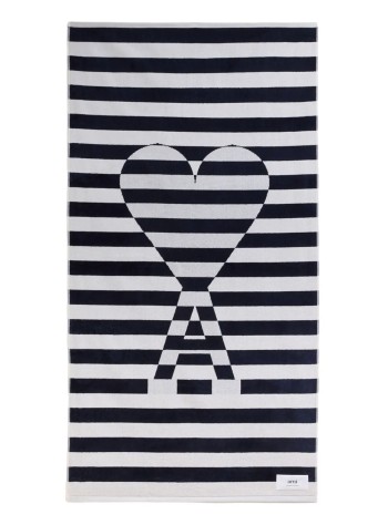 ami beach unisexadc striped beach towel - utw937aw0080 1361