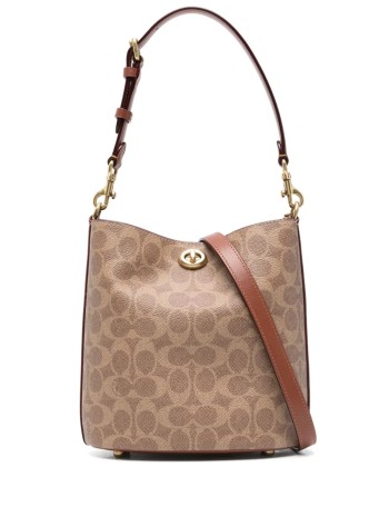 coach crossbody womancoated canvas signature willow soft bucket bag 19 - cw602 b4xhg