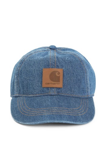 carhartt cap manlincoln cap cotton denim - i034471 0135
