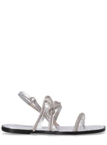 karl lagerfeld sandal womanolympia karl signia slide - kl87425 gsl