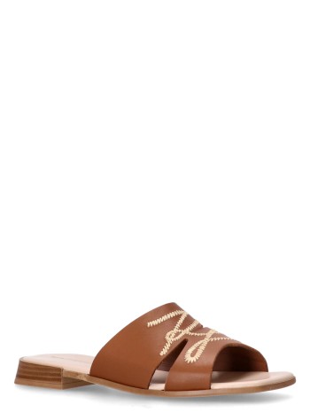 karl lagerfeld sandal womanpetalo whipstitch slide - kl80772 022