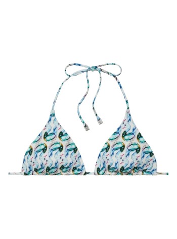 tory burch bikini sujetador mujer printed string bikini top - 167524417 417
