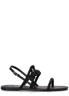 karl lagerfeld sandalia mujer olympia karl signia slide - kl87425 g0x