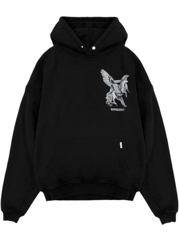 represent sudadera hombre elegance in motion hoodie - mlm41065 jet black