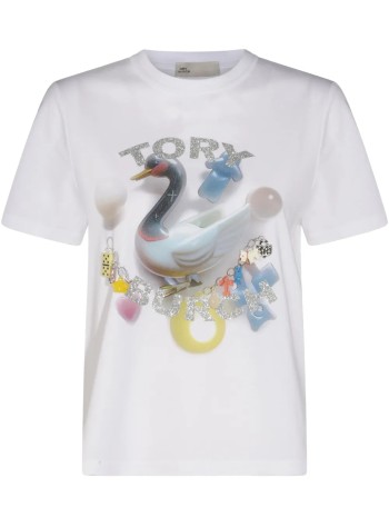 tory burch t-shirt womanlucky duck cotton t shirt - 167433100 100