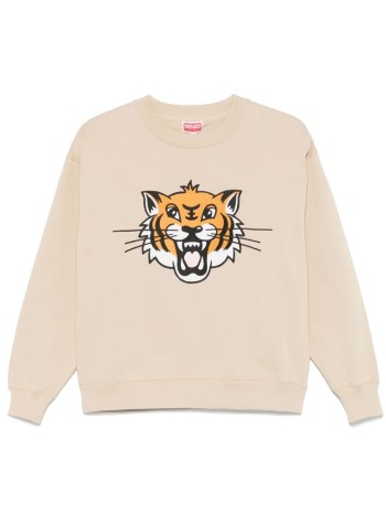 kenzo sweater womankenzo happy tiger embroidered classic sweatshirt - ff52sw1914mf 11