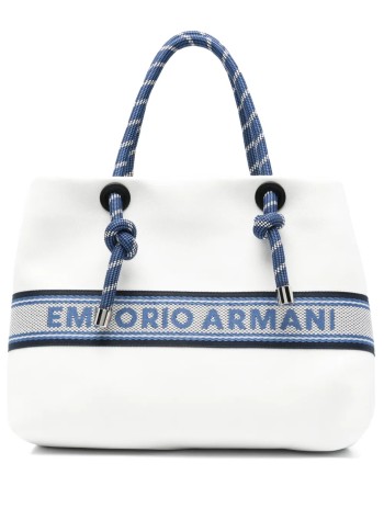 emporio armani crossbody womanmyea shopping bag m canvas - ew000360af14787 u0005