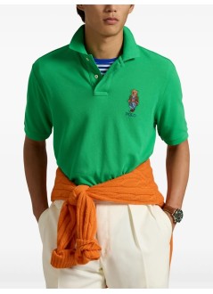 polo ralph lauren polo mansskcclsm1-short sleeve-polo shirt - 710854495017 cr24 summr emrld explorer bear