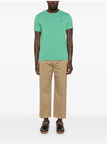 polo ralph lauren t-shirt mansscncmslm2-short sleeve-t-shirt - 710671438409 raft green c7594 2
