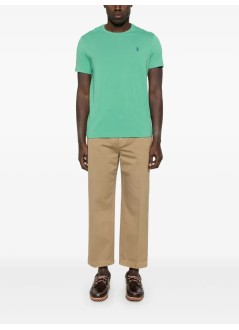 polo ralph lauren t-shirt mansscncmslm2-short sleeve-t-shirt - 710671438409 raft green c7594