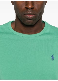 polo ralph lauren t-shirt mansscncmslm2-short sleeve-t-shirt - 710671438409 raft green c7594