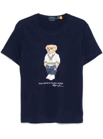 polo ralph lauren camiseta hombre sscncmslm1-short sleeve-t-shirt - 710973137003 sp25 newprt navy hrtg icn bear
