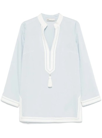 tory burch kaftan mujer stripe silk and viscose tory tunic - 170852428 428