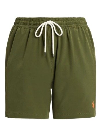 polo ralph lauren bermuda hombre traveler-mid-trunk - 710957782002 new olive