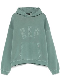 represent sweater manrep applique hoodie - mlm41211 forest green