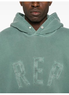 represent sweater manrep applique hoodie - mlm41211 forest green