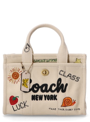 Sketch Print Canvas Cargo Tote 20