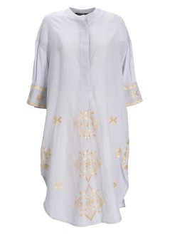 greek archaic kori vestido mujer dress long lefkada buttoned - s25k530412 4301