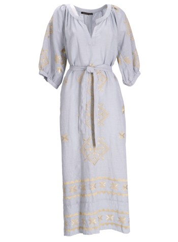 Dress Lefkada Long S S Belt