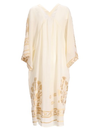 Dress Long Crete Bell Sleeve