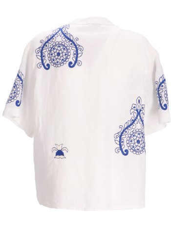 greek archaic kori camiseria mujer shirt pitharion button loops - s25k250121 1113 2