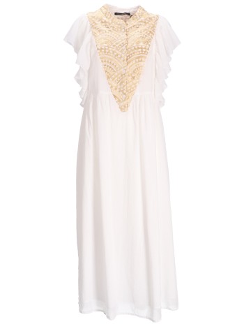 Dress Long New Triangle Rufffles