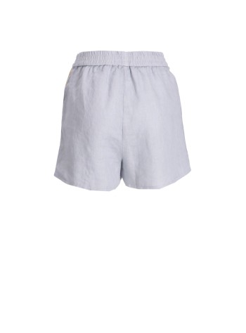 greek archaic kori pantalon corto mujer shorts feather elasticated waist - s25k210594 1105 2