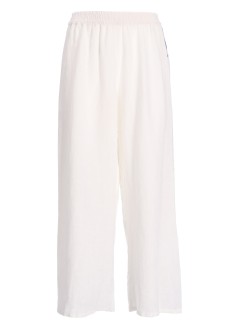 greek archaic kori pantalon mujer pants feather elasticated waist side slit - s25k210584 1105