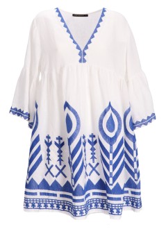 greek archaic kori vestido mujer dress short feather bell sleeve - s25k231114 1105