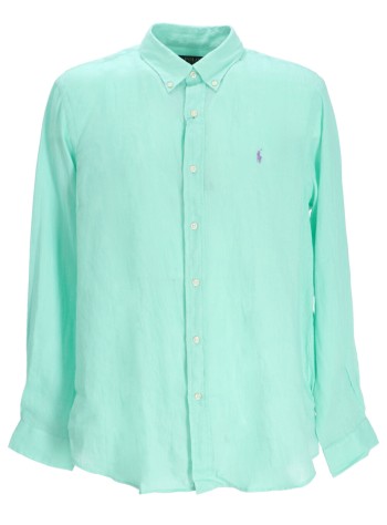 polo ralph lauren camiseria hombre cubdppcs-long sleeve-sport shirt - 710966294011 aqua verde