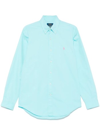 polo ralph lauren camiseria hombre cubdppcs-long sleeve-sport shirt - 710937993014 aqua blue