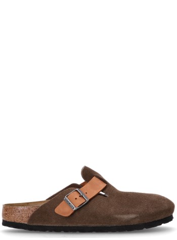 birkenstock clog manboston leve/leoi - 1029193 concrete gray