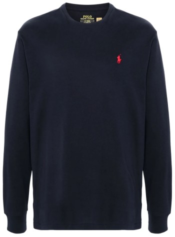 polo ralph lauren camiseta hombre classic fit jersey long-sleeve tshirt - 710671467057 ink c3870