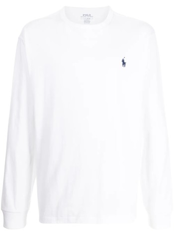 polo ralph lauren camiseta hombre classic fit jersey long-sleeve tshirt - 710842632002 white c7996