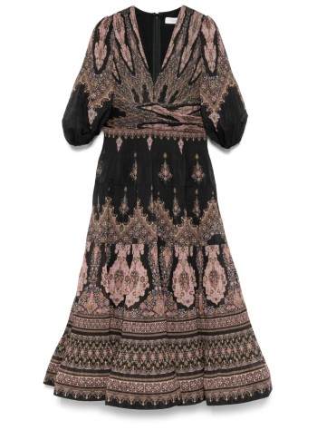 Pleated Midi Dress