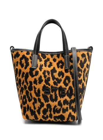 stella mccartney crossbody womanbucket bag eco leopard jacquard fabric - 7b0106wp0514 2018