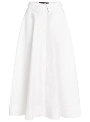 karl lagerfeld skirt womanpoplin skirt - a2w12005 100