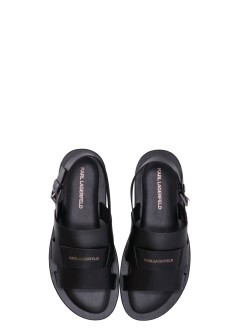 karl lagerfeld sandalia hombre kastor iii sling sandal - kl70225 000