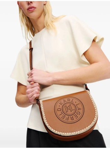 karl lagerfeld crossbody mujer k circle saddle raffia whip - a2w30016 1an 2