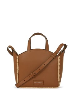 karl lagerfeld crossbody womank circle sm tote raffia whip - a2w30014 1an