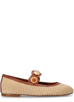 kotris sandals bailarina mujer leather flat ballerinas - w19858 caramel