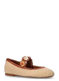 kotris sandals bailarina mujer leather flat ballerinas - w19858 caramel