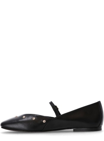 kotris sandals ballerina womanleather flat ballerinas - w21005 black 2