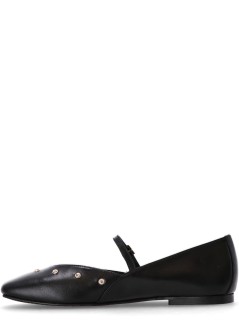 kotris sandals bailarina mujer leather flat ballerinas - w21005 black