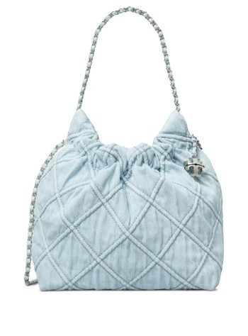 tory burch handbag mujer fleming denim mini hobo - 167972414 414