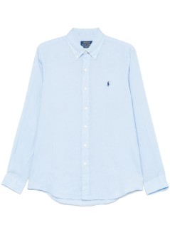 polo ralph lauren shirt mancubdppcs-long sleeve-sport shirt - 710966294008 office blue